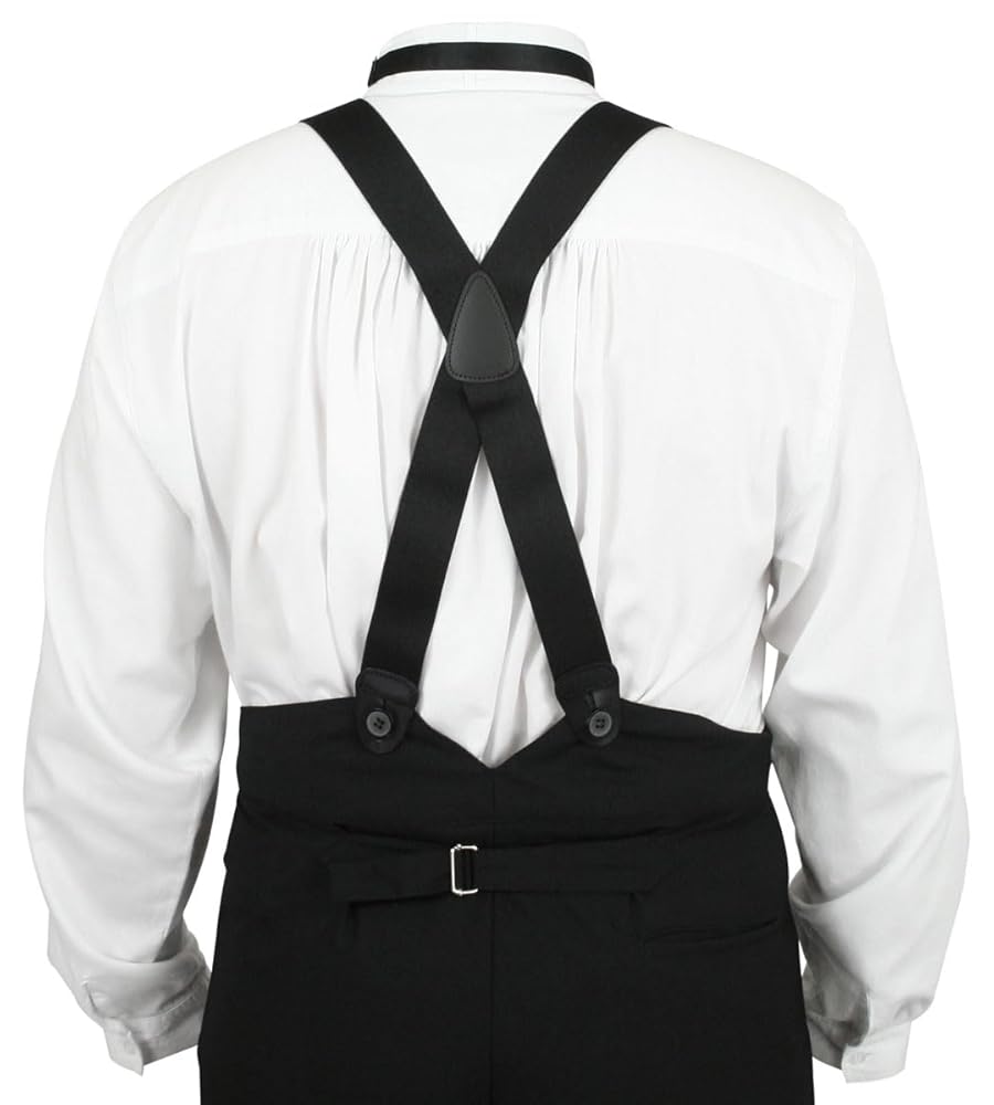 Historical Emporium Men's Elastic 1.5 Inch X-Back Button End